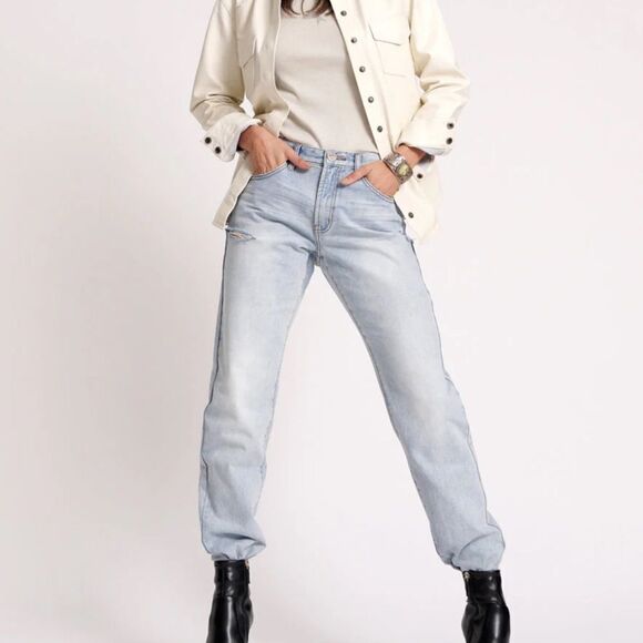 One Teaspoon 1982S High Waist Balloon Denim Jeans Dream 24 NWT - Picture 1 of 11